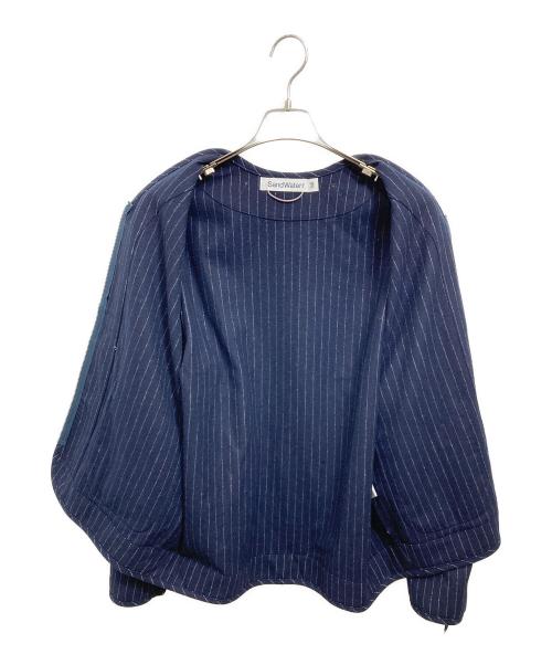 SandWaterr（サンドウォーター）SANDWATERR (サンドウォーター) CRAFTED LINING SHIRT ネイビー サイズ:2の古着・服飾アイテム