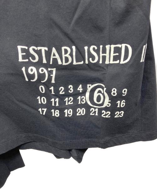 MM6 Maison Margiela（エムエムシックスメゾンマルジェラ）MM6 Maison Margiela (エムエムシックスメゾンマルジェラ) プリントカットソー ブラック サイズ:XSの古着・服飾アイテム