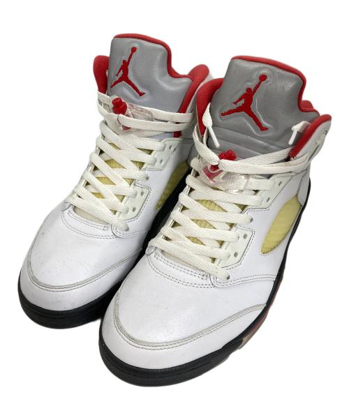 NIKE（ナイキ）NIKE (ナイキ) ハイカットスニーカー　Jordan 5 Retro ホワイト サイズ:26.5cmの古着・服飾アイテム