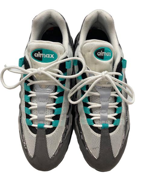 NIKE（ナイキ）NIKE (ナイキ) atmos (アトモス) AIR MAX 95 PRNT グレー×ブルー サイズ:26.5cmの古着・服飾アイテム
