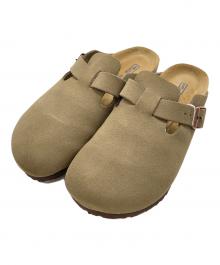 BIRKENSTOCK（ビルケンシュトック）の古着「スウェードシューズ　Boston」｜ベージュ