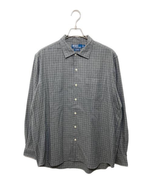 POLO RALPH LAUREN（ポロ・ラルフローレン）POLO RALPH LAUREN (ポロ・ラルフローレン) BONNARDチェックシャツ グレー サイズ:Lの古着・服飾アイテム