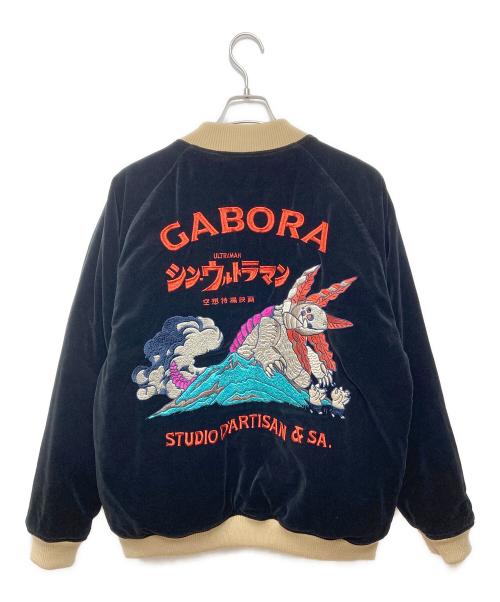 STUDIO D'ARTISAN（ステュディオダルチザン）STUDIO D'ARTISAN (ステュディオダルチザン) ウルトラマン (ウルトラマン) リバーシブルスカジャン ブラック サイズ:44の古着・服飾アイテム