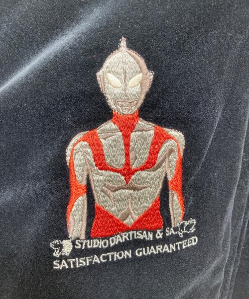 STUDIO D'ARTISAN（ステュディオダルチザン）STUDIO D'ARTISAN (ステュディオダルチザン) ウルトラマン (ウルトラマン) リバーシブルスカジャン ブラック サイズ:44の古着・服飾アイテム