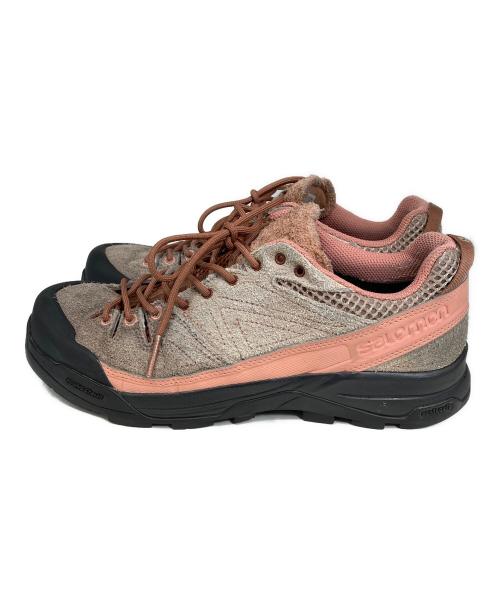 SALOMON（サロモン）SALOMON (サロモン) ADVANCED X-ALP SUEDE グレー×ピンク サイズ:27の古着・服飾アイテム