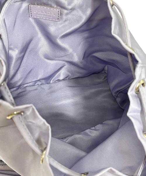 PRADA（プラダ）PRADA (プラダ) 巾着ポーチ パープルの古着・服飾アイテム