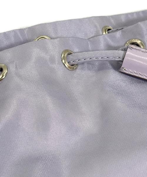 PRADA（プラダ）PRADA (プラダ) 巾着ポーチ パープルの古着・服飾アイテム