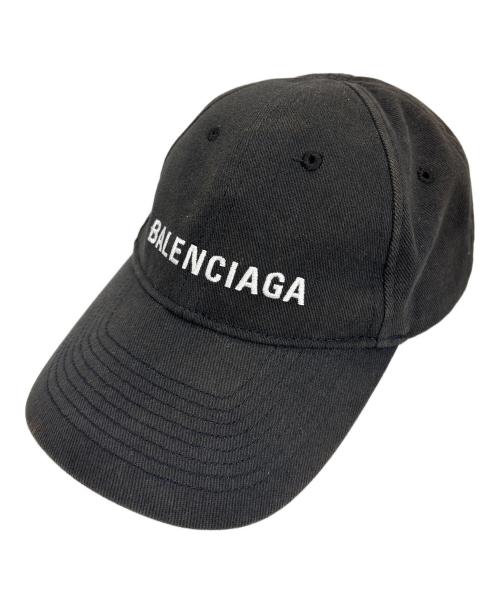 BALENCIAGA（バレンシアガ）BALENCIAGA (バレンシアガ) ロゴキャップ ブラック サイズ:L 58の古着・服飾アイテム