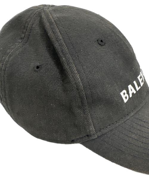 BALENCIAGA（バレンシアガ）BALENCIAGA (バレンシアガ) ロゴキャップ ブラック サイズ:L 58の古着・服飾アイテム