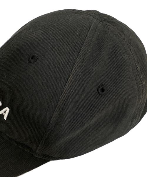BALENCIAGA（バレンシアガ）BALENCIAGA (バレンシアガ) ロゴキャップ ブラック サイズ:L 58の古着・服飾アイテム