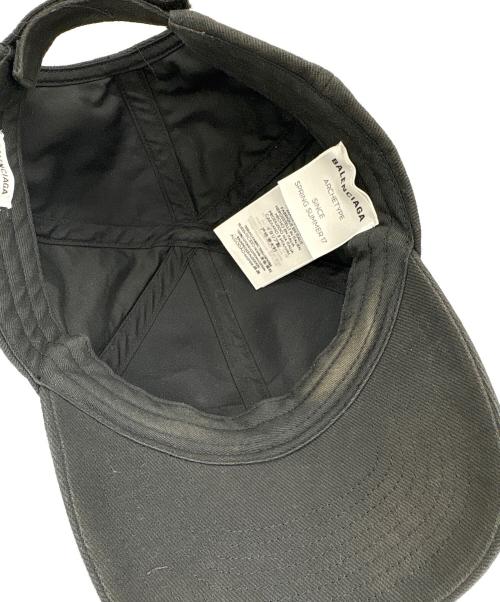 BALENCIAGA（バレンシアガ）BALENCIAGA (バレンシアガ) ロゴキャップ ブラック サイズ:L 58の古着・服飾アイテム