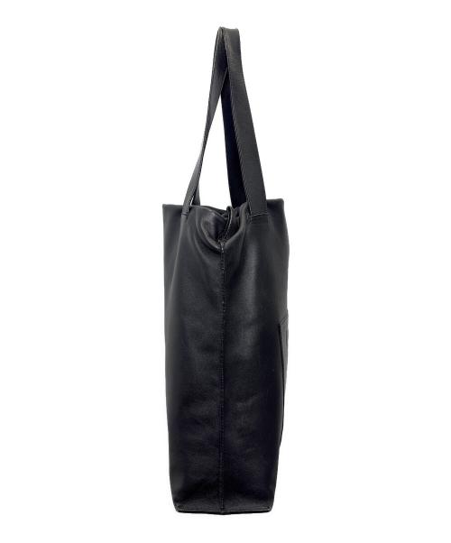 LOEWE（ロエベ）LOEWE (ロエベ) アナグラムショッパーレザートートバッグ ブラックの古着・服飾アイテム
