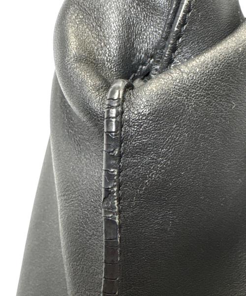 LOEWE（ロエベ）LOEWE (ロエベ) アナグラムショッパーレザートートバッグ ブラックの古着・服飾アイテム