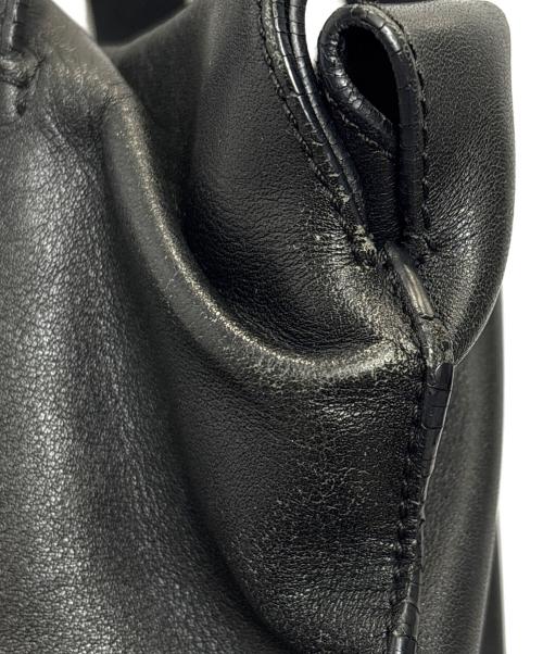 LOEWE（ロエベ）LOEWE (ロエベ) アナグラムショッパーレザートートバッグ ブラックの古着・服飾アイテム