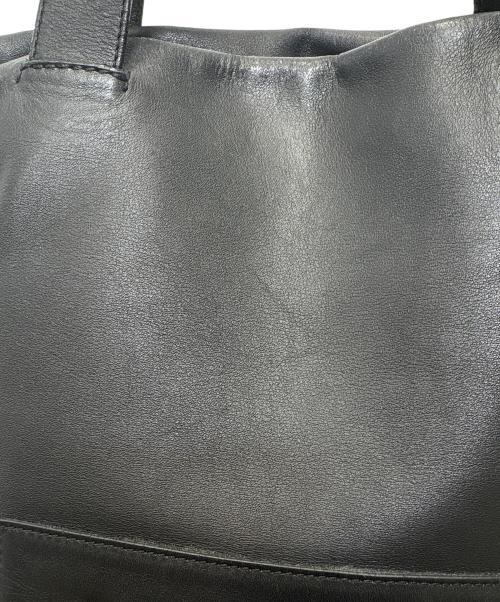LOEWE（ロエベ）LOEWE (ロエベ) アナグラムショッパーレザートートバッグ ブラックの古着・服飾アイテム