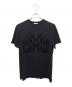 MONCLER（モンクレール）の古着「フロッキープリントロゴTシャツ」｜ブラック