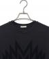 MONCLER (モンクレール) フロッキープリントロゴTシャツ ブラック サイズ:S：18000円