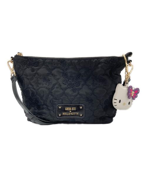ANNA SUI（アナスイ）ANNA SUI (アナスイ) HELLO KITTY (ハローキティ) ショルダーバッグ ブラックの古着・服飾アイテム