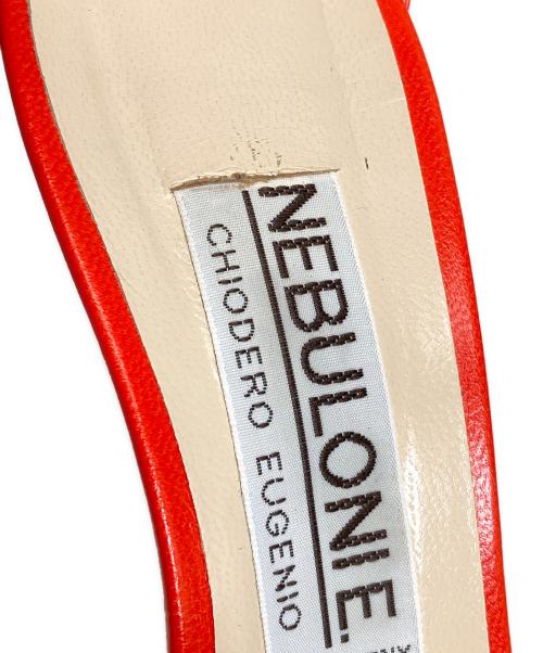 NEBULONIE（ネブローニ）NEBULONIE (ネブローニ) アンクルストラップサンダル レッド サイズ:371/2の古着・服飾アイテム