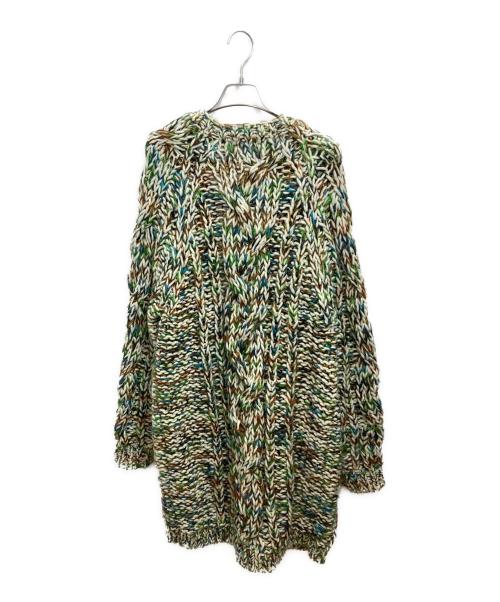 CABAN（キャバン）CABAN (キャバン) ウールミックス ハンドニットカーディガン マルチカラー サイズ:Freeの古着・服飾アイテム