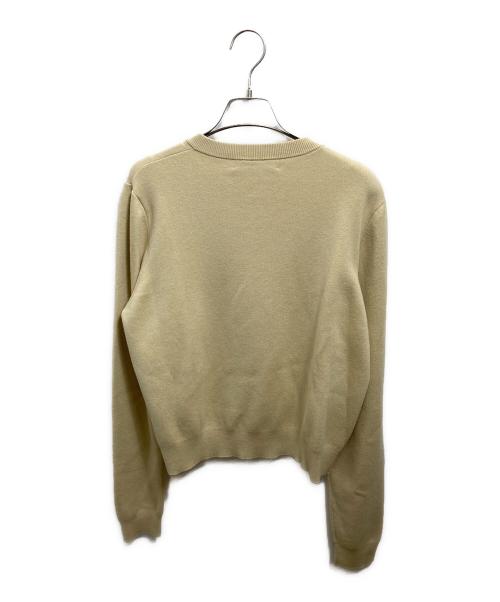 CABAN（キャバン）CABAN (キャバン) コットンカシミヤクルーネックカーディガン ベージュ サイズ:Sの古着・服飾アイテム