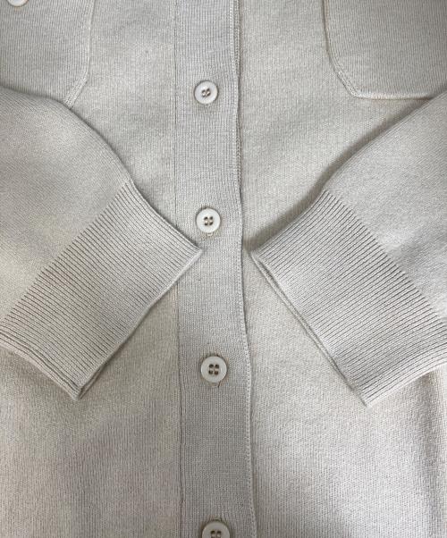 CABAN（キャバン）CABAN (キャバン) コットンカシミヤクルーネックカーディガン ベージュ サイズ:Sの古着・服飾アイテム