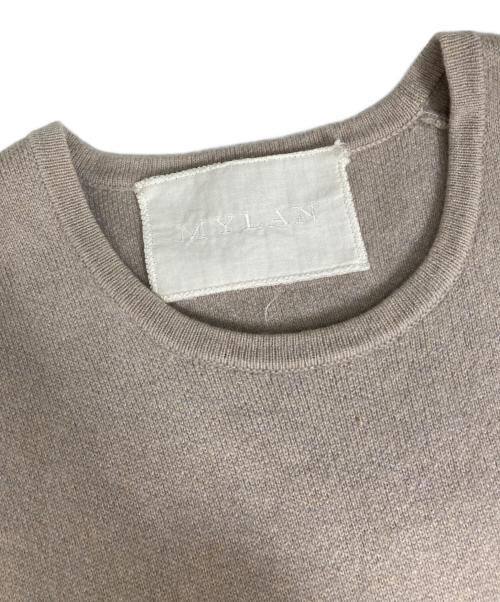 MYLAN（マイラン）MYLAN (マイラン) ノースリーブニット ベージュ サイズ:Freeの古着・服飾アイテム