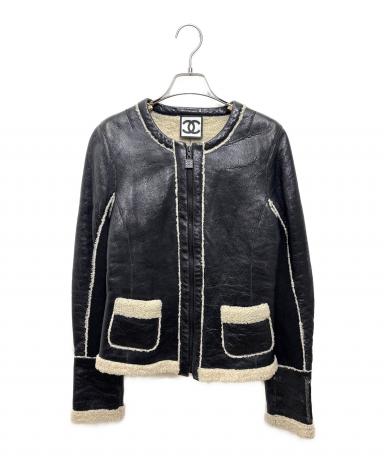 中古・古着通販】CHANEL (シャネル) ココマークシャーリングムートン