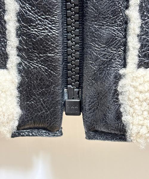 CHANEL（シャネル）CHANEL (シャネル) ココマークシャーリングムートンジャケット ブラック サイズ:38の古着・服飾アイテム