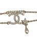 CHANEL (シャネル) ココマーク メタルストラスパールブレスレット ゴールド：60000円