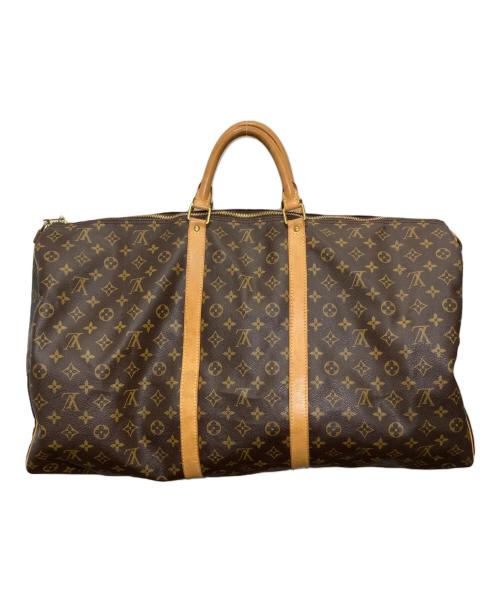 LOUIS VUITTON（ルイ ヴィトン）LOUIS VUITTON (ルイ ヴィトン) キーポル55 モノグラム ボストンバッグ ブラウンの古着・服飾アイテム