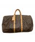 LOUIS VUITTON（ルイ ヴィトン）の古着「キーポル55 モノグラム ボストンバッグ」｜ブラウン