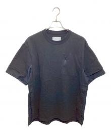 sacai（サカイ）の古着「切替カットソー」｜ブラック