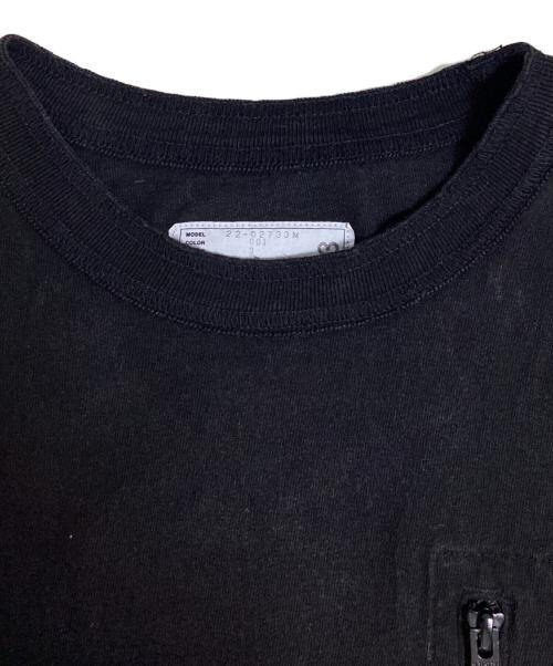sacai（サカイ）sacai (サカイ) 切替カットソー ブラック サイズ:3の古着・服飾アイテム