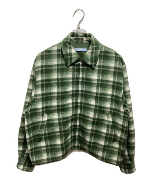 namelessness（ー）namelessness (ー) CHECK BLOUSON グリーン サイズ:2の古着・服飾アイテム