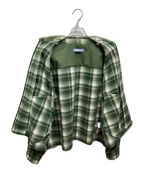 namelessness（ー）namelessness (ー) CHECK BLOUSON グリーン サイズ:2の古着・服飾アイテム