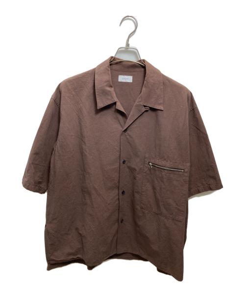 COLUMN（コラム）COLUMN (コラム) 半袖シャツ ブラウン サイズ:Lの古着・服飾アイテム
