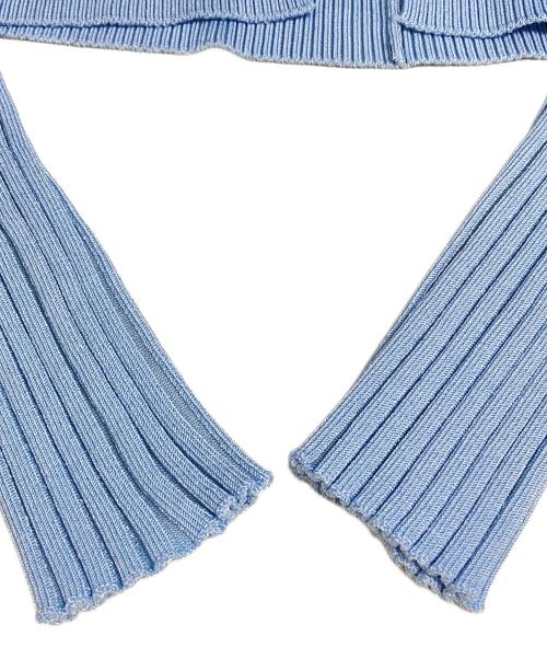 jacquemus（ジャックムス）jacquemus (ジャックムス) La Maille Pralù longue カーディガン ブルー サイズ:34の古着・服飾アイテム