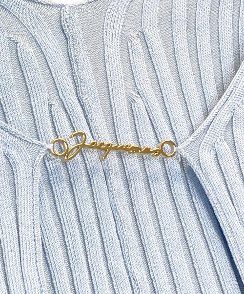 jacquemus（ジャックムス）jacquemus (ジャックムス) La Maille Pralù longue カーディガン ブルー サイズ:34の古着・服飾アイテム