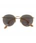 RAY-BAN（レイバン）の古着「サングラス　ROUND METAL」｜ゴールド