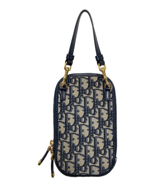Christian Dior（クリスチャン ディオール）Christian Dior (クリスチャン ディオール) 30MONTAIGNEフォンホルダー ネイビーの古着・服飾アイテム