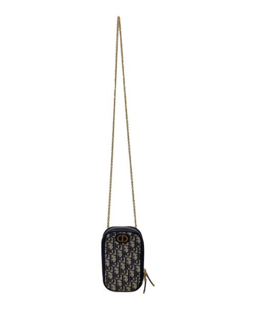 Christian Dior（クリスチャン ディオール）Christian Dior (クリスチャン ディオール) 30MONTAIGNEフォンホルダー ネイビーの古着・服飾アイテム