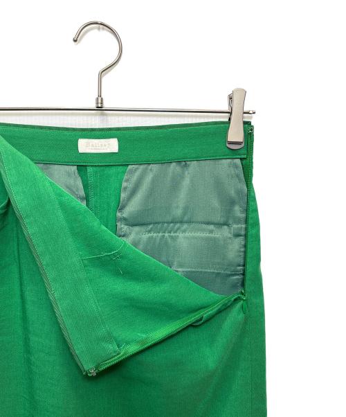 BALLSEY（ボールジィ）BALLSEY (ボールジィ) トリアセテートリネンストレッチ タイトロングスカート グリーン サイズ:34の古着・服飾アイテム