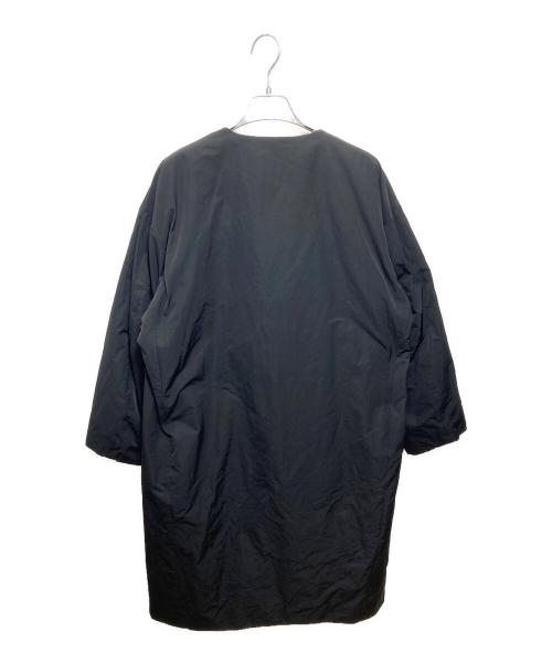 MACPHEE（マカフィー）MACPHEE (マカフィー) ポリエステルコットンダウン ノーカラーコート ブラック サイズ:Sの古着・服飾アイテム