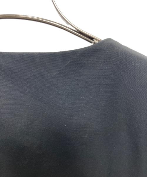 MACPHEE（マカフィー）MACPHEE (マカフィー) ポリエステルコットンダウン ノーカラーコート ブラック サイズ:Sの古着・服飾アイテム