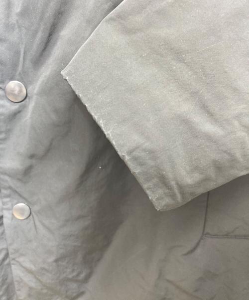 MACPHEE（マカフィー）MACPHEE (マカフィー) ポリエステルコットンダウン ノーカラーコート ブラック サイズ:Sの古着・服飾アイテム