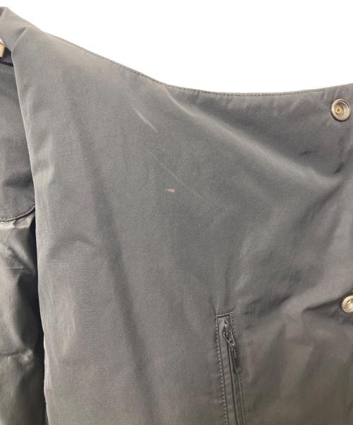 MACPHEE（マカフィー）MACPHEE (マカフィー) ポリエステルコットンダウン ノーカラーコート ブラック サイズ:Sの古着・服飾アイテム