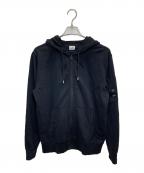 C.P COMPANYシーピーカンパニー）の古着「LIGHT FLEECE ZIP HOODED LENS SWEATSHIRT」｜ブラック