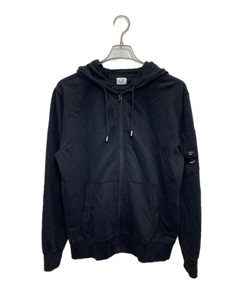 C.P COMPANY（シーピーカンパニー）C.P COMPANY (シーピーカンパニー) LIGHT FLEECE ZIP HOODED LENS SWEATSHIRT ブラック サイズ:Mの古着・服飾アイテム