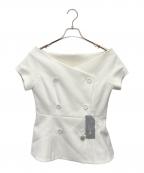 shellerシェリエ）の古着「Off Shoulder Jacket Tops」｜ホワイト